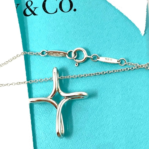 Tiffany & Co. Jewelry Authentic Tiffany Co Vintage Elsa Peretti Infinity Cross Pendant